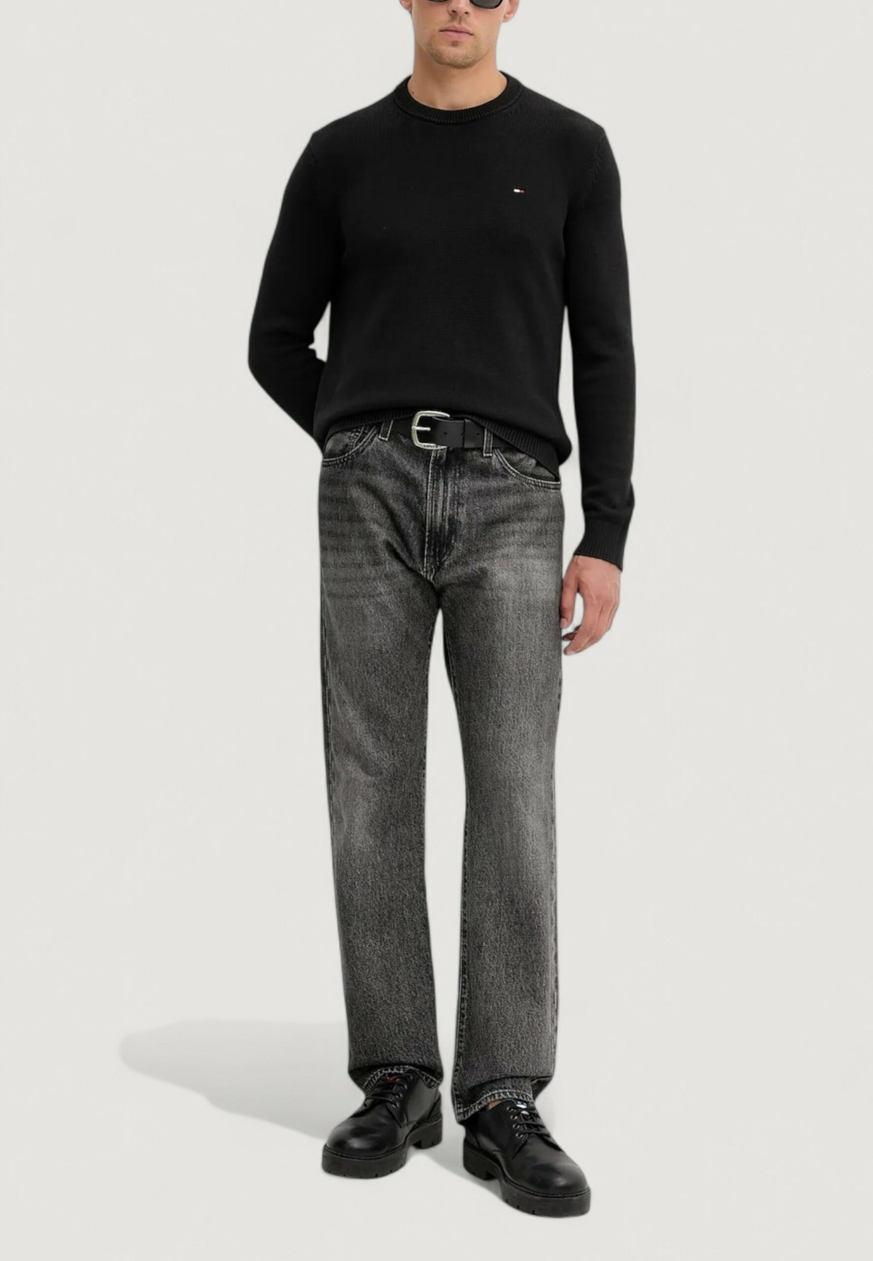 Maglione Tommy Hilfiger Jeans tjm slim ess sweater Nero - Foto 2