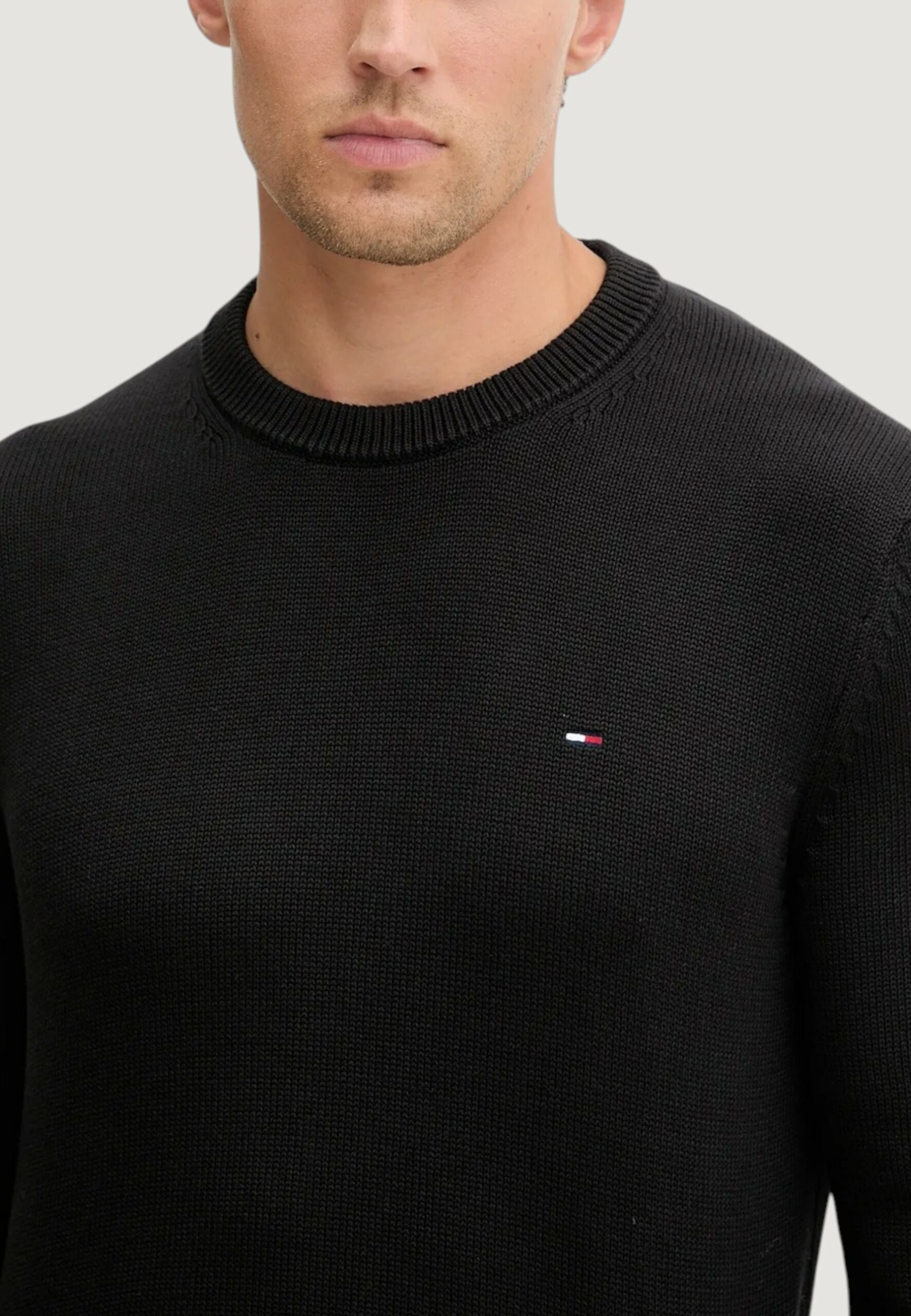 Maglione Tommy Hilfiger Jeans tjm slim ess sweater Nero - Foto 4