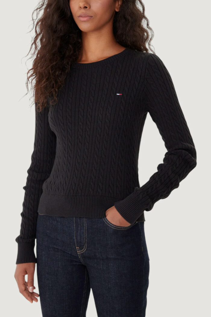 Maglione Tommy Hilfiger Jeans tjw cable essential Nero