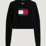 Maglione Tommy Hilfiger Jeans tjw sparkle flag swe Nero - Foto 1