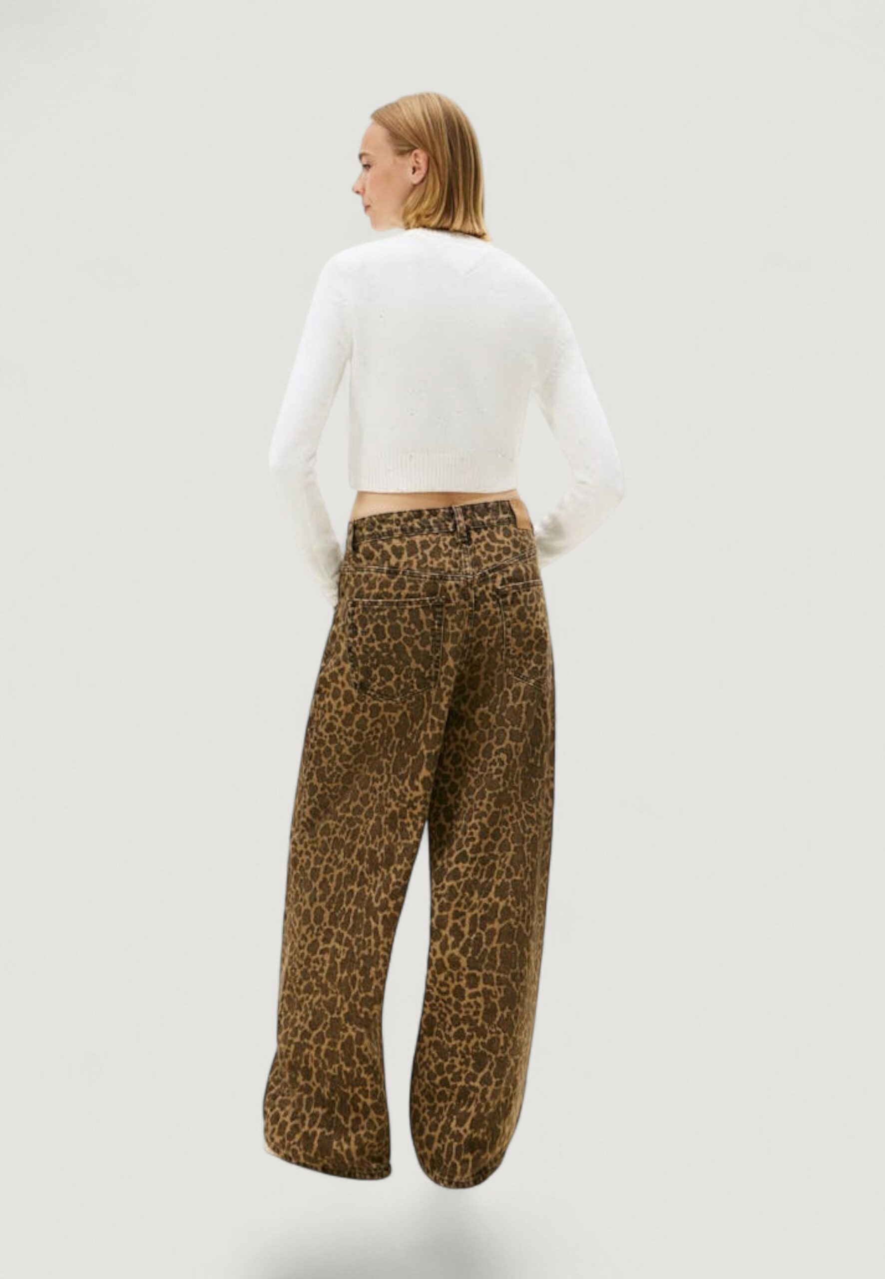 Maglione Tommy Hilfiger Jeans tjw sparkle flag swe Panna - Foto 5