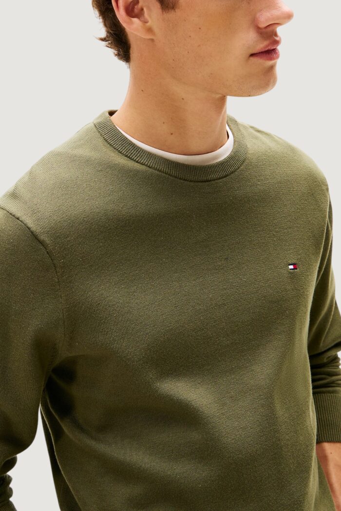 Maglione Tommy Hilfiger essential ssnl cotto Verde