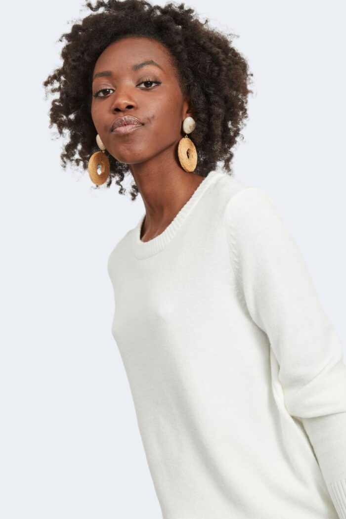 Maglione Vila Clothes viril o-neck  Bianco
