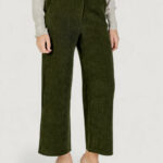 Pantaloni a palazzo ICHI ihkate corduroy pa2 Verde - Foto 1