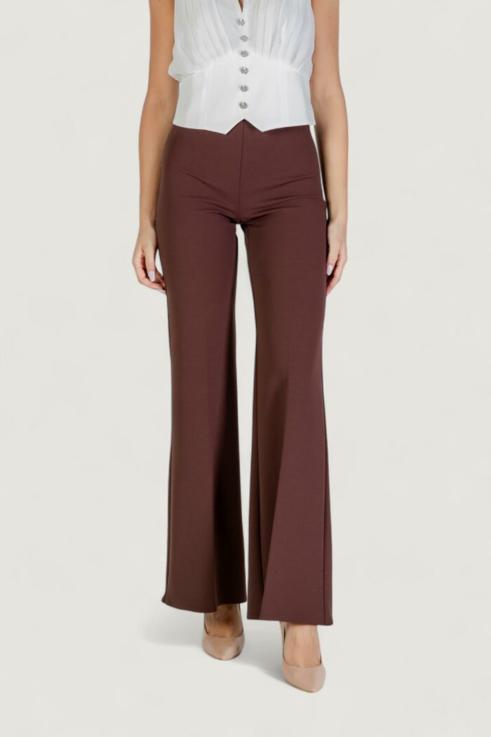 Pantaloni a palazzo Rinascimento  Cioccolato