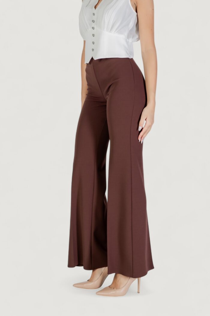 Pantaloni a palazzo Rinascimento  Cioccolato