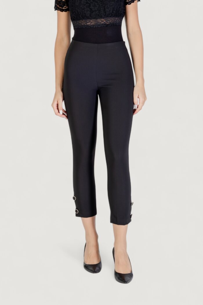 Pantaloni a sigaretta Rinascimento Nero