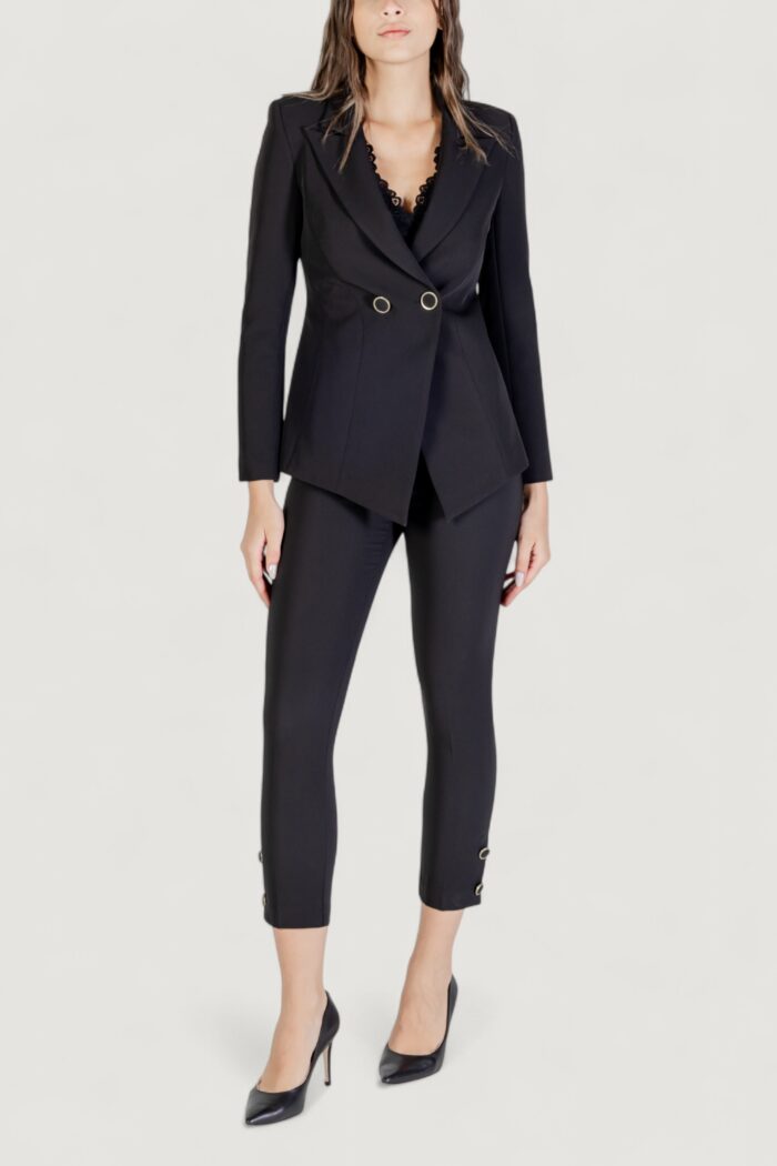 Pantaloni a sigaretta Rinascimento Nero