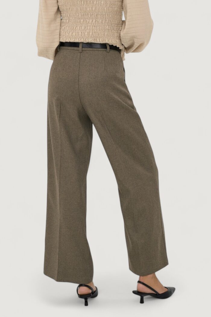 Pantaloni bootcut Jacqueline de Yong jdyhayes hw belt pant tlr Marrone