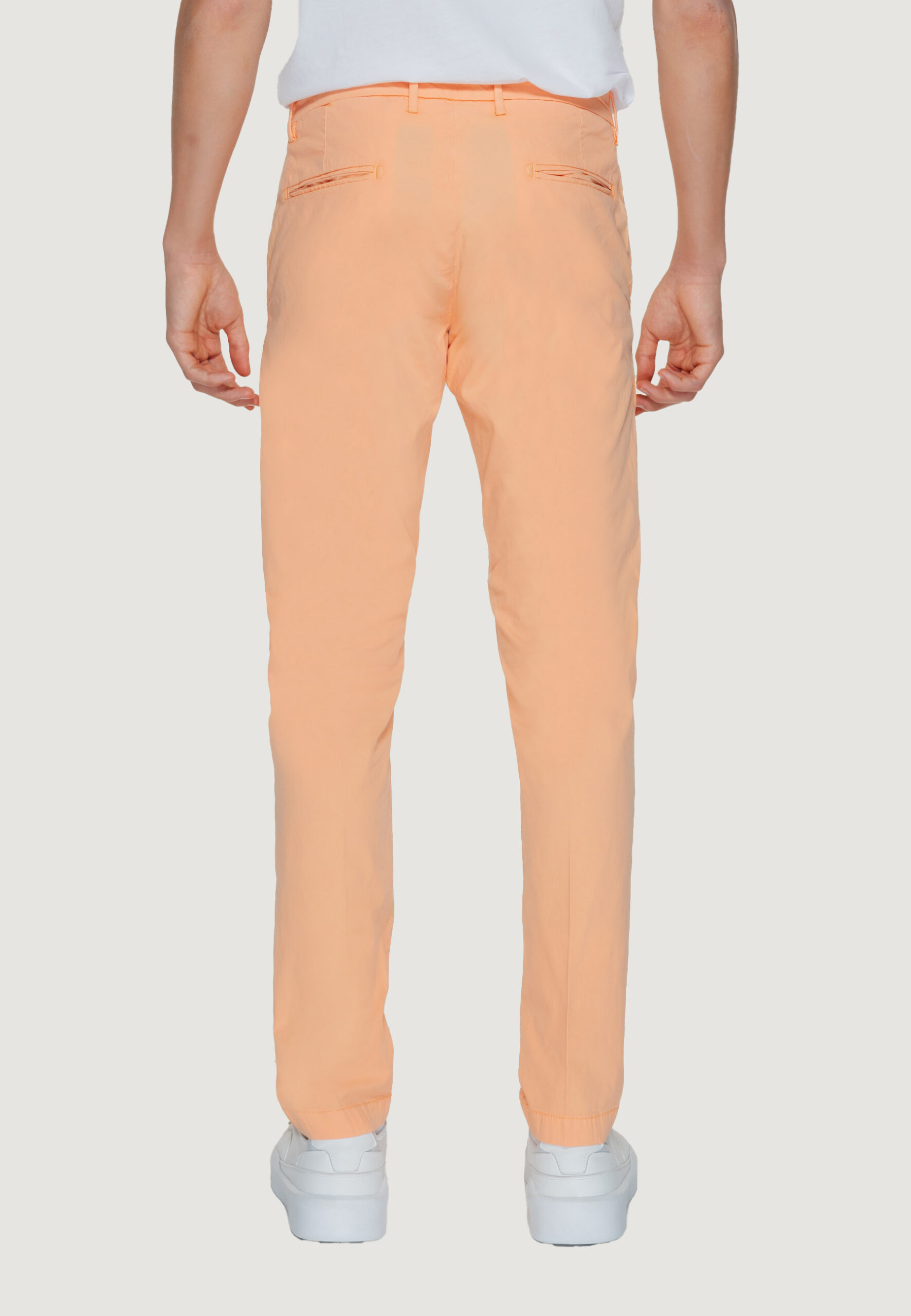 Pantaloni Borghese chino todi Pesca - Foto 2