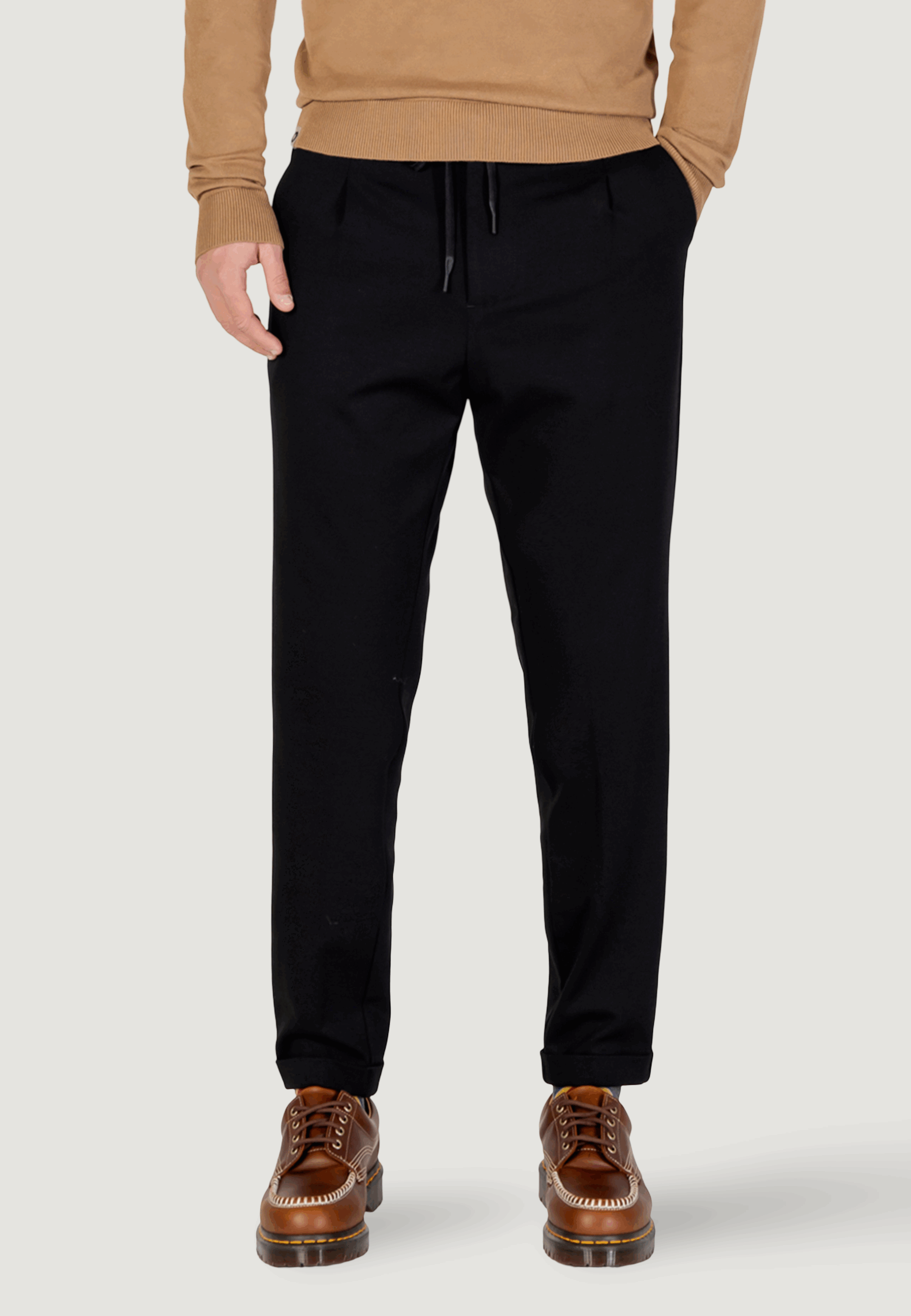 Pantaloni YOS pantalone punto mil Nero - Foto 1