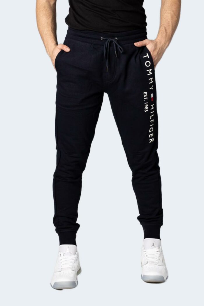 Pantaloni sportivi Tommy Hilfiger Jeans tommy logo sweatpants Blue scuro