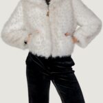 Pelliccia ecologica AYFEE bomber lince ecofur Bianco - Grigio - Foto 1