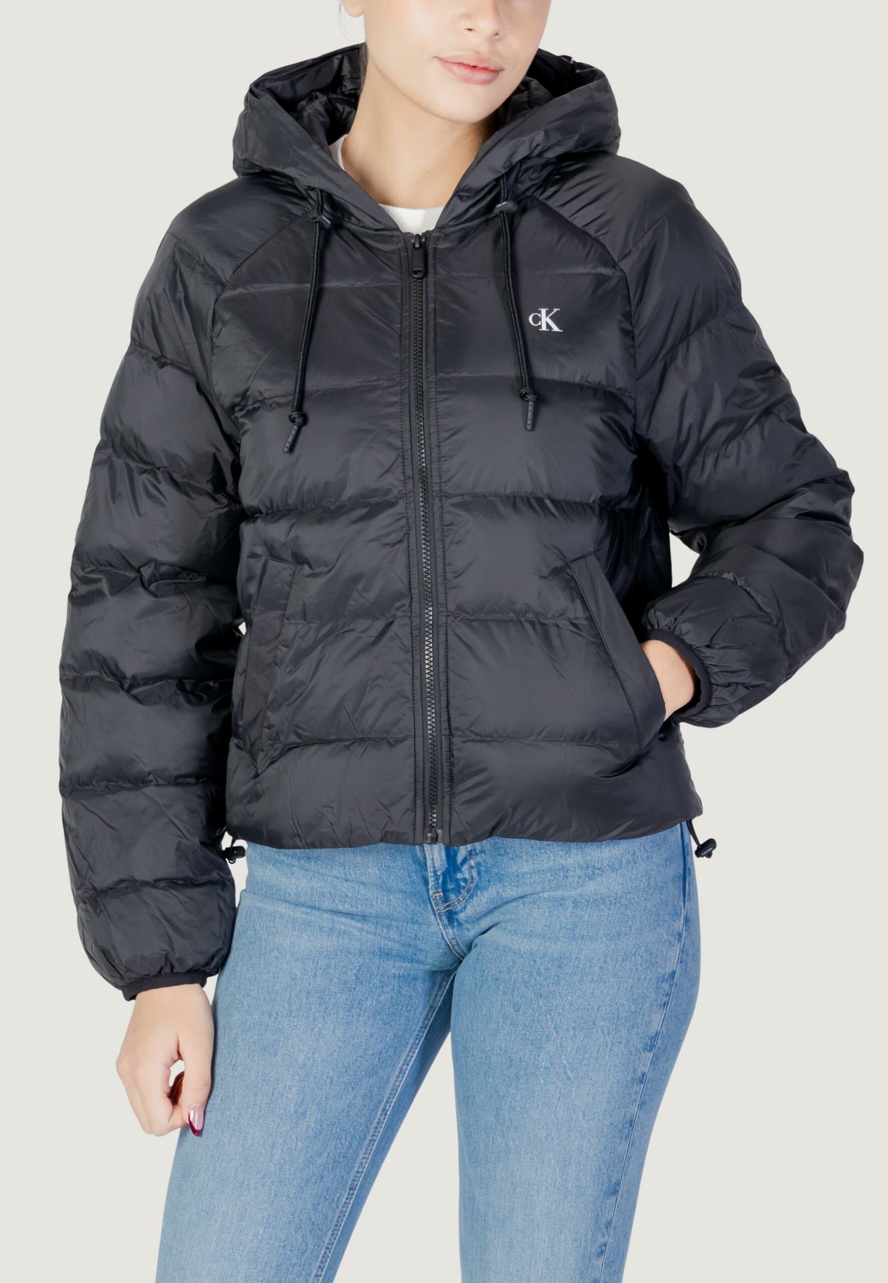 Piumino Calvin Klein Jeans lightweight logo puf Nero - Foto 1