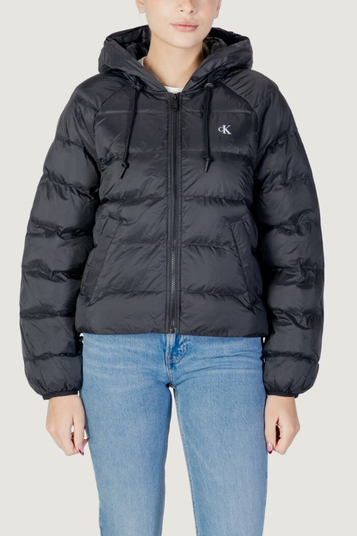 Piumino Calvin Klein Jeans lightweight logo puf Nero
