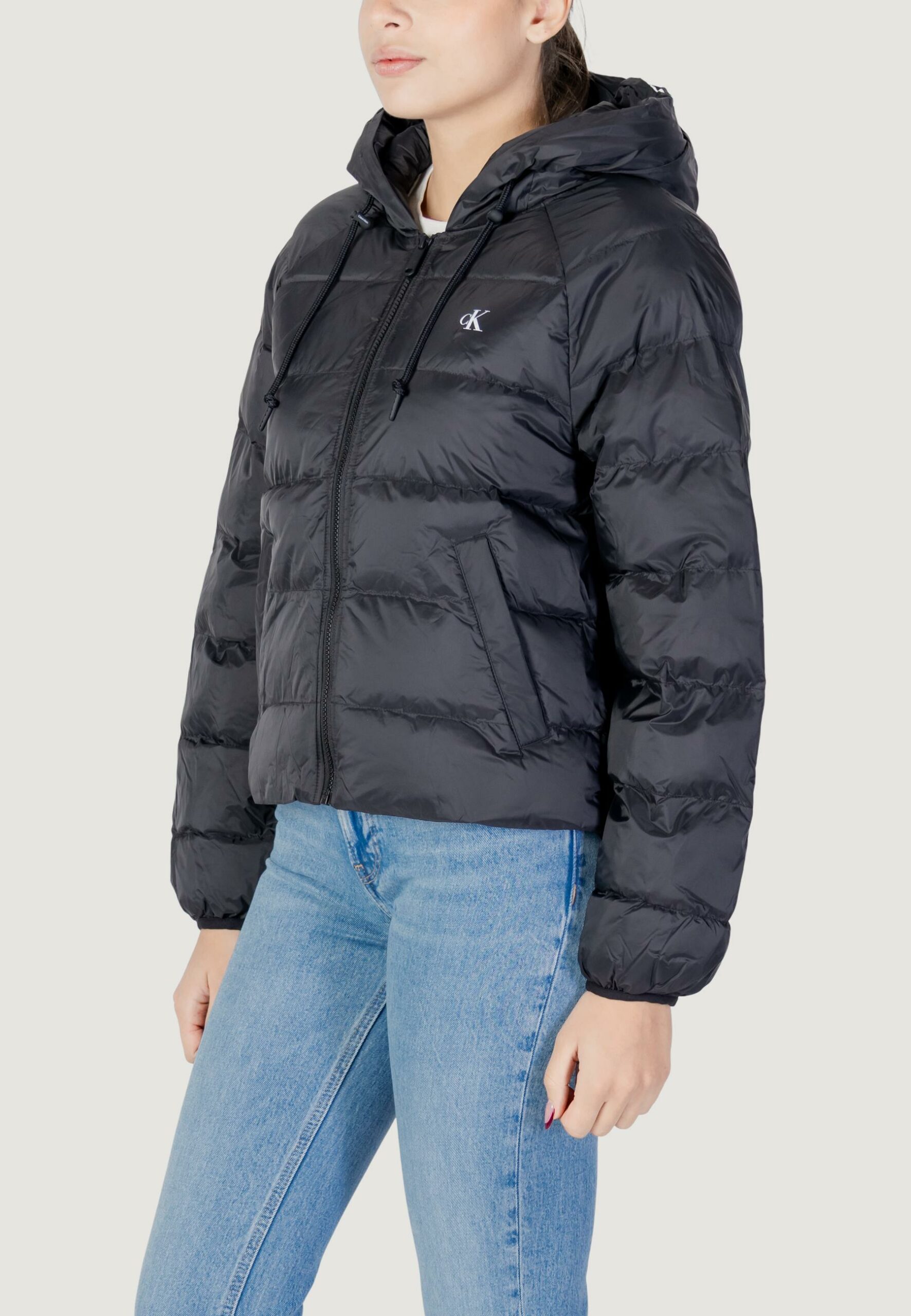 Piumino Calvin Klein Jeans lightweight logo puf Nero - Foto 3