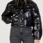 Piumino Calvin Klein Jeans shine crop puffer ja Nero - Foto 1