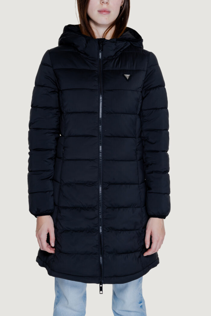 Piumino Guess Active new aleta long puffer Nero