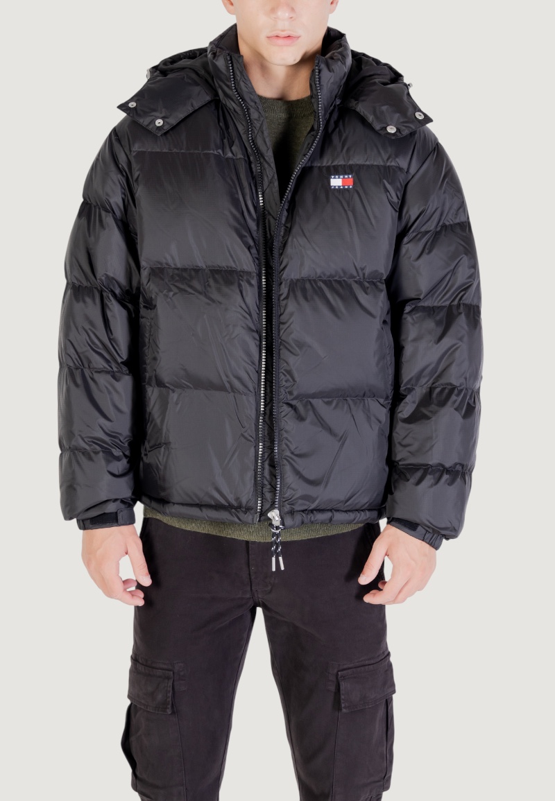 Piumino Tommy Hilfiger Jeans tjm alaska down puff Nero - Foto 1