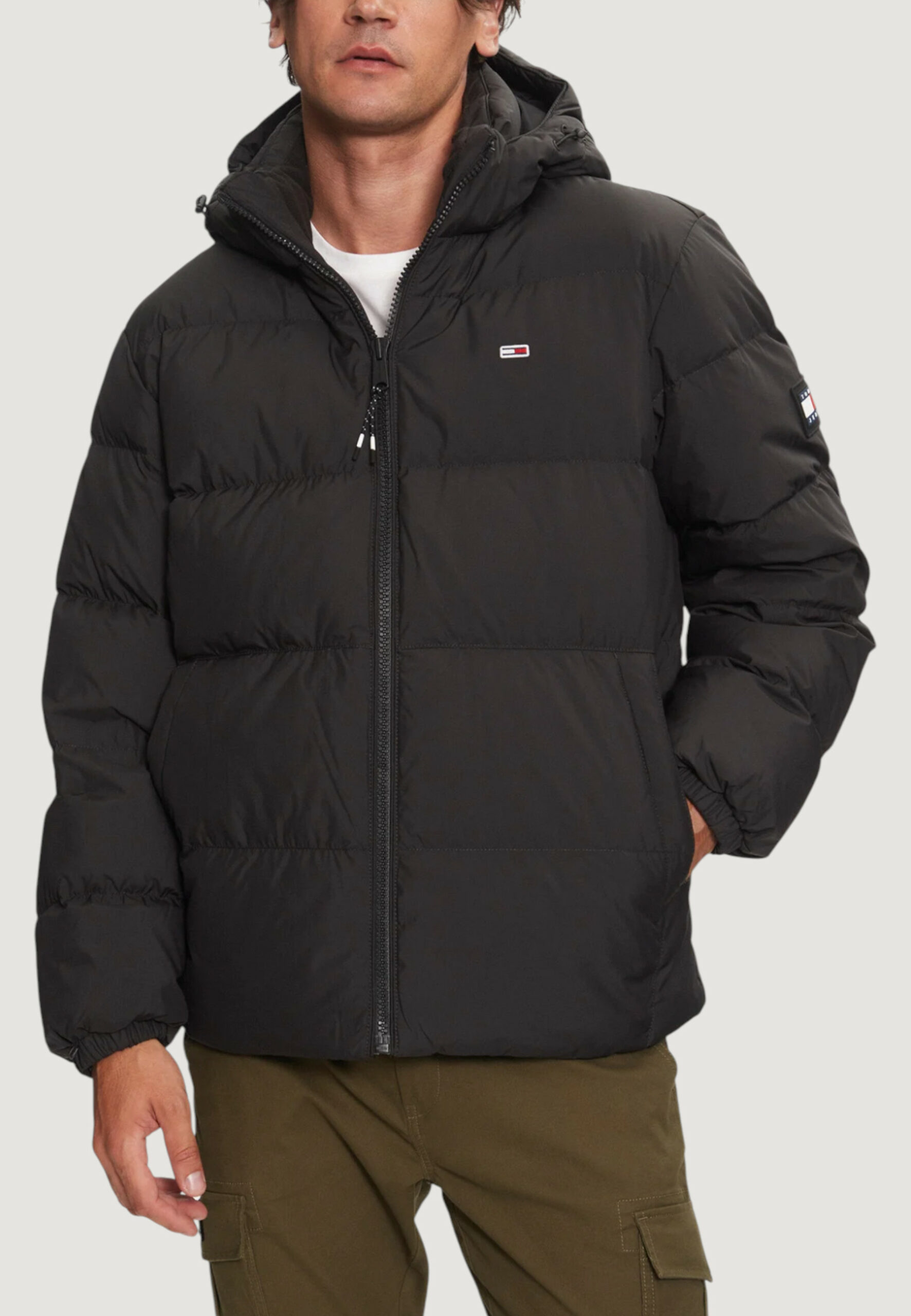 Piumino Tommy Hilfiger Jeans tjm essential down j Nero - Foto 1