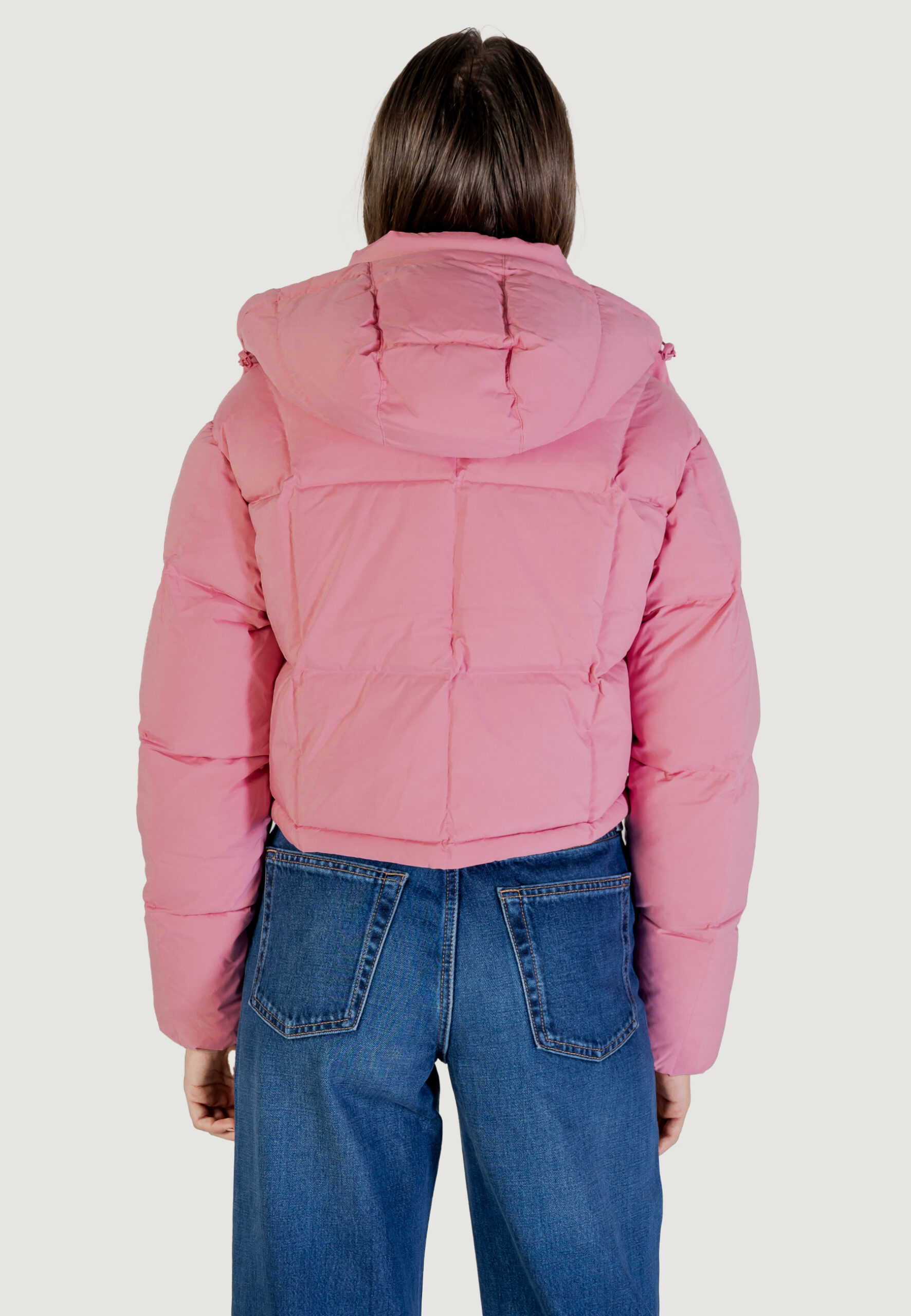 Piumino Tommy Hilfiger Jeans tjw alaska grid crp Rosa - Foto 2