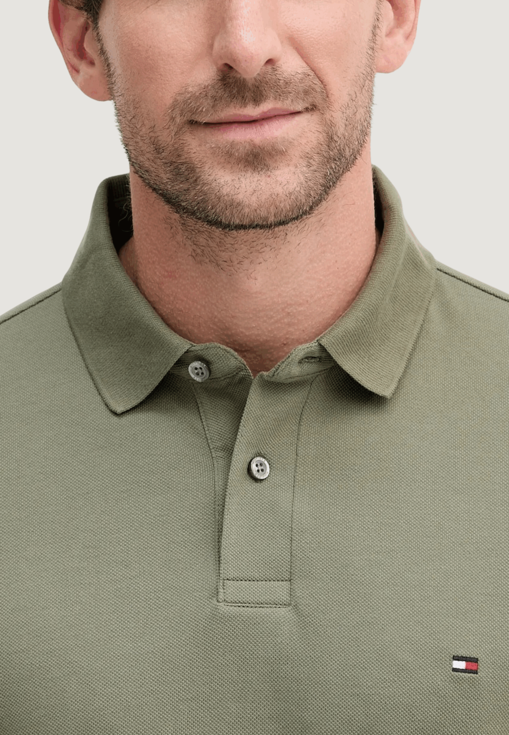 Polo manica lunga Tommy Hilfiger 1985 regular ls polo Verde - Foto 3