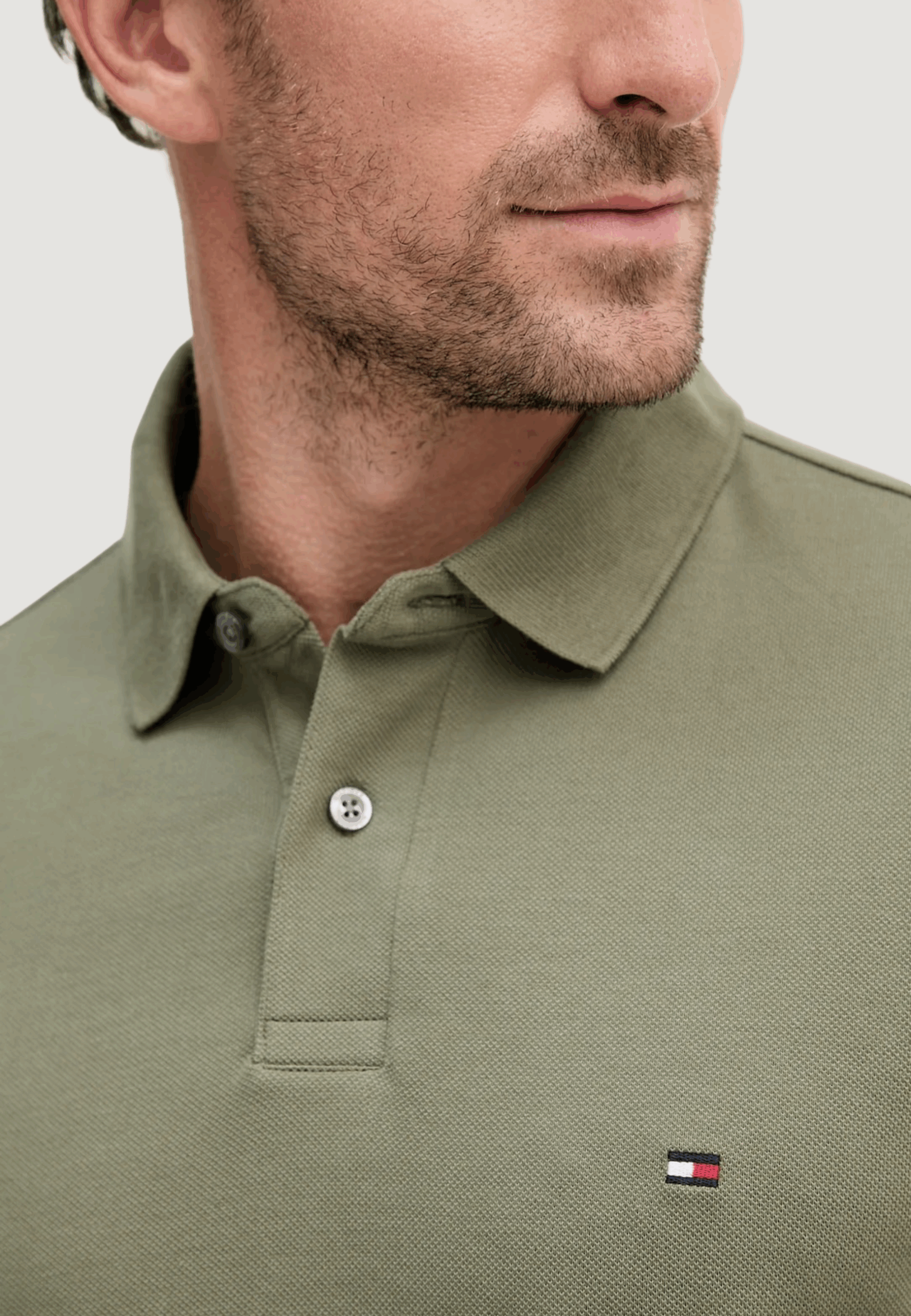 Polo manica lunga Tommy Hilfiger 1985 regular ls polo Verde - Foto 4