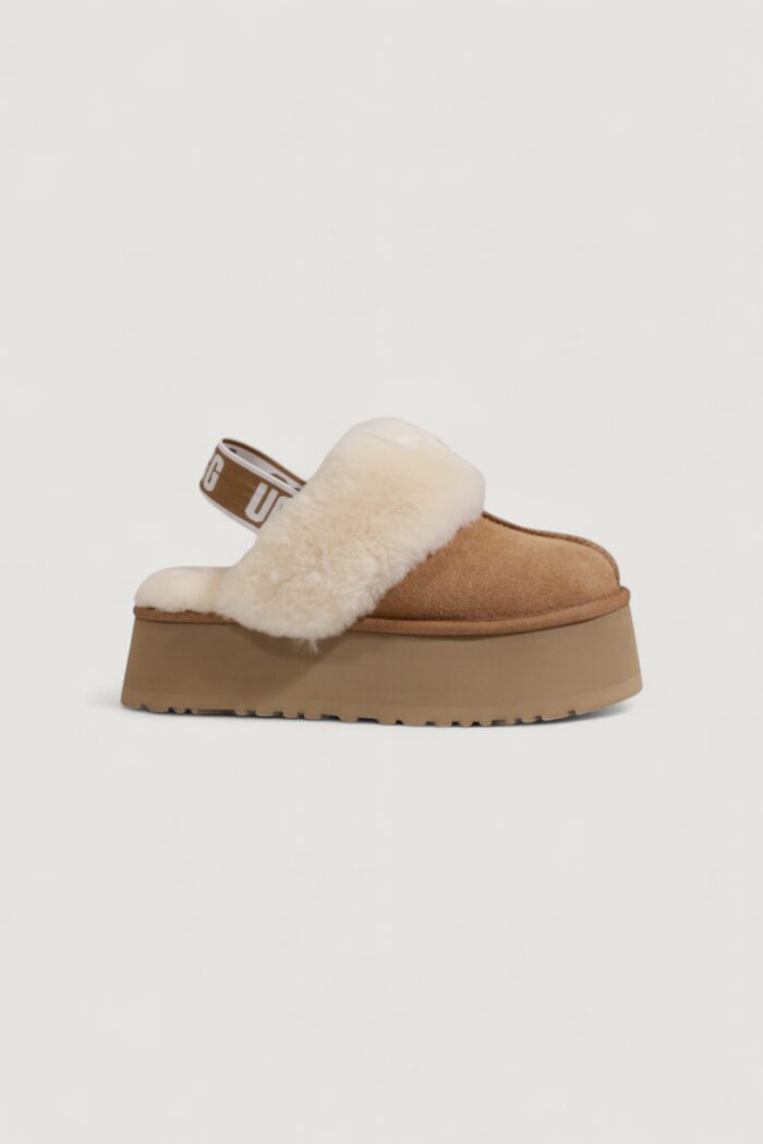 Sabot UGG w funkette – imballo originale danneggiato – prodotto integro Beige