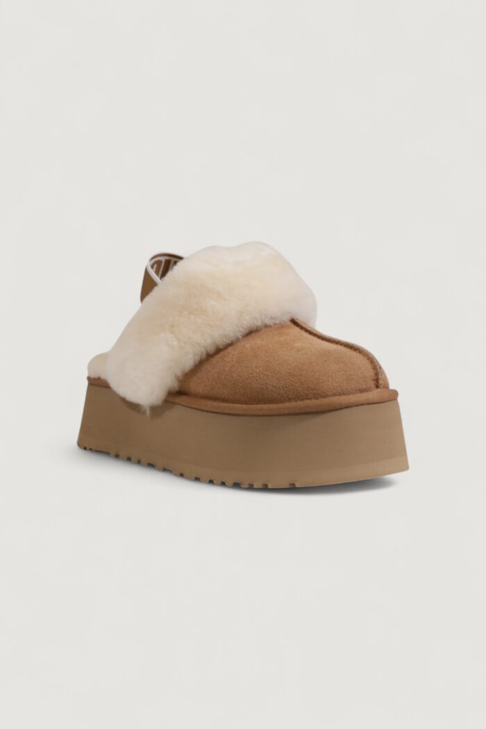Sabot UGG w funkette – imballo originale danneggiato – prodotto integro Beige
