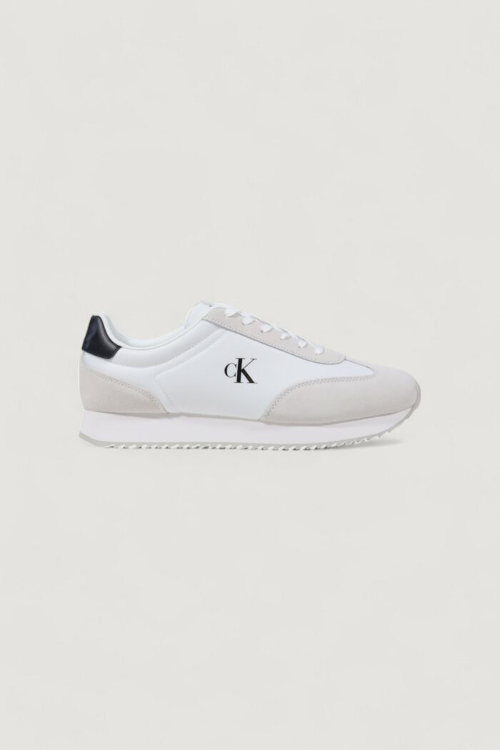 Sneakers Calvin Klein Jeans retro runner lace up Bianco
