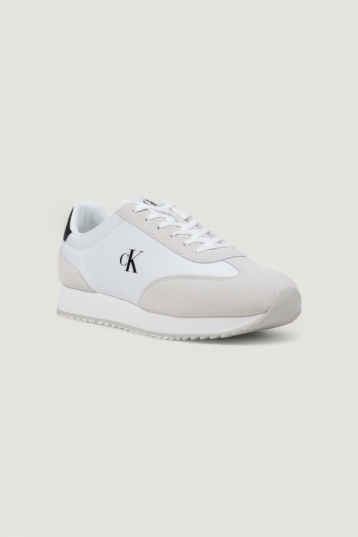 Sneakers Calvin Klein Jeans retro runner lace up Bianco