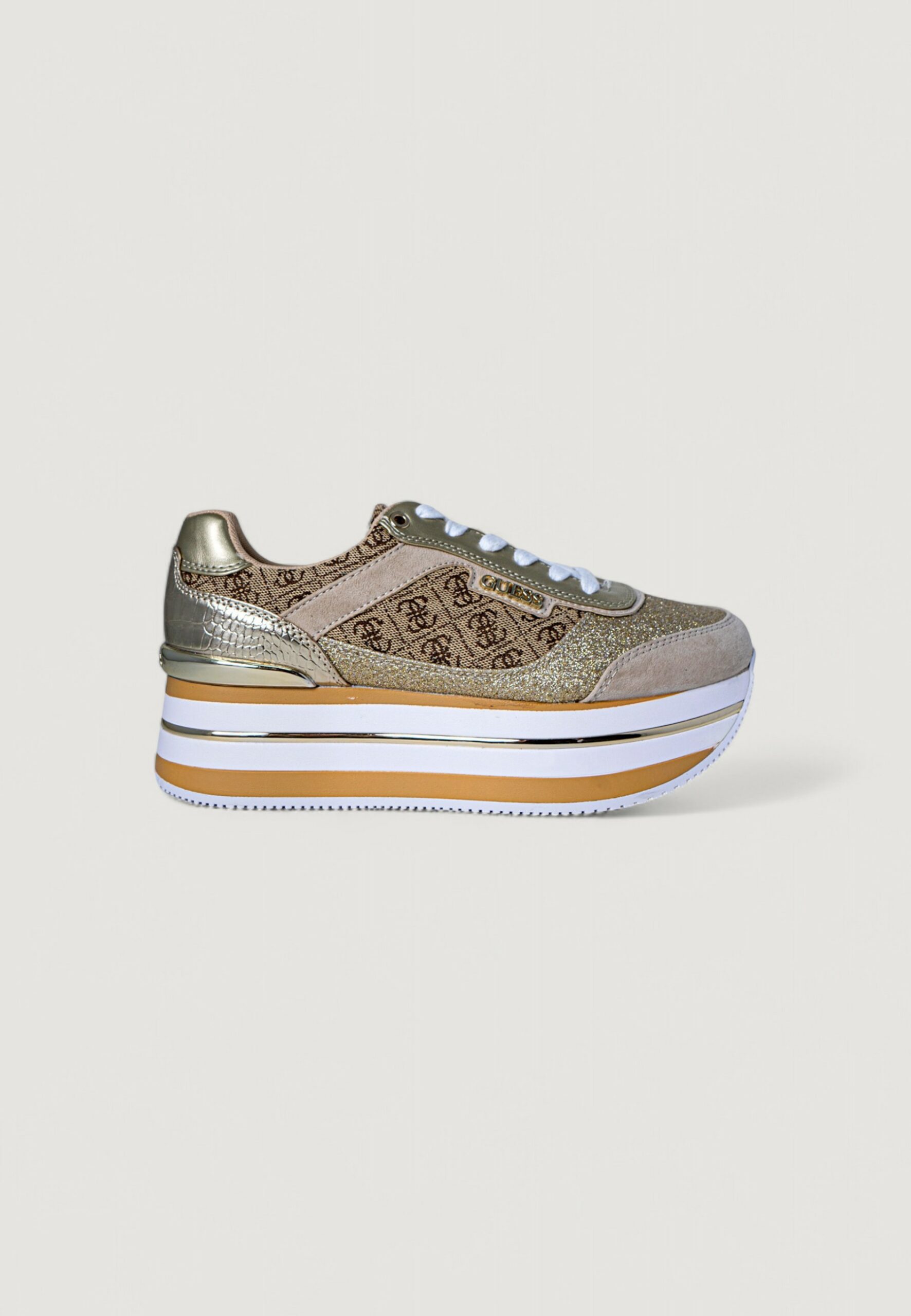 Sneakers Guess hansin - imballo originale danneggiato - prodotto integro Beige - Foto 1