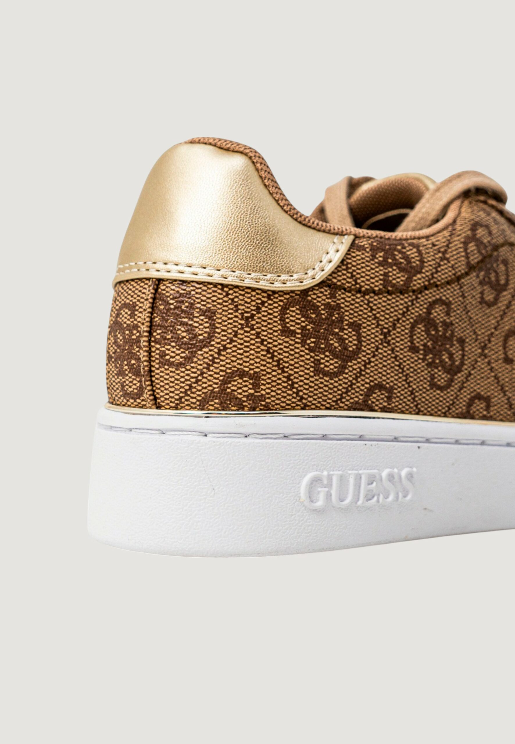 Sneakers Guess beckie - imballo originale danneggiato - prodotto integro Beige scuro - Foto 3