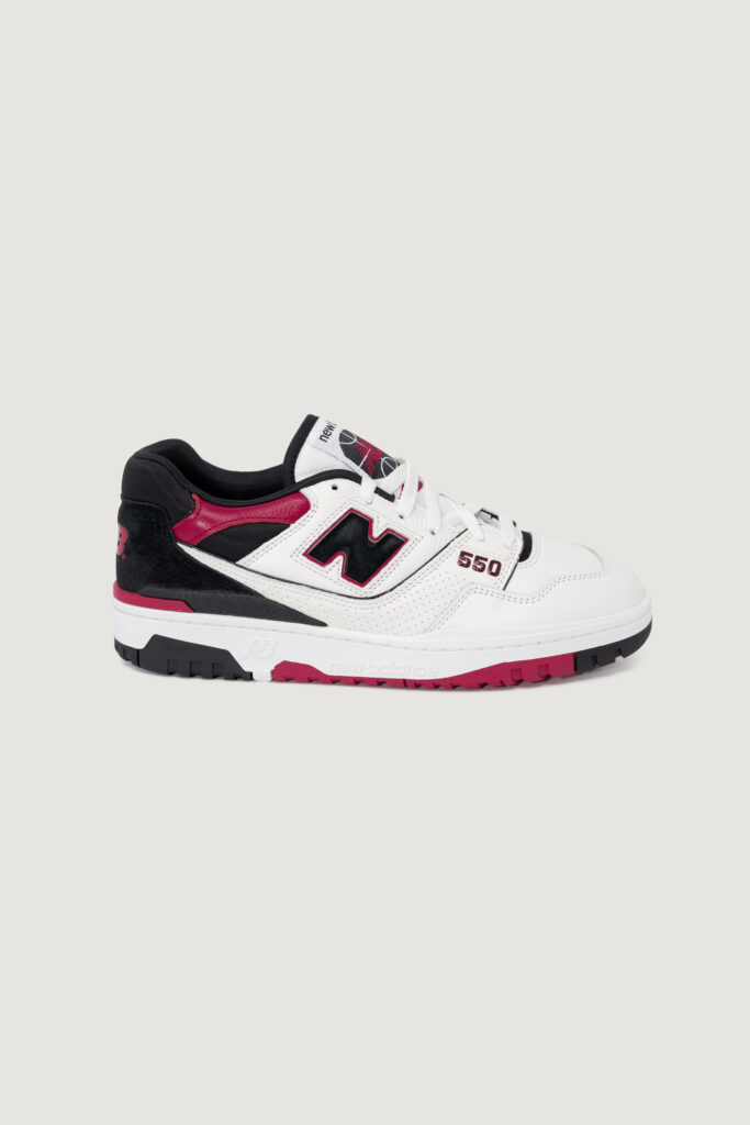 Sneakers New Balance 550 – imballo originale danneggiato – prodotto integro Rosso