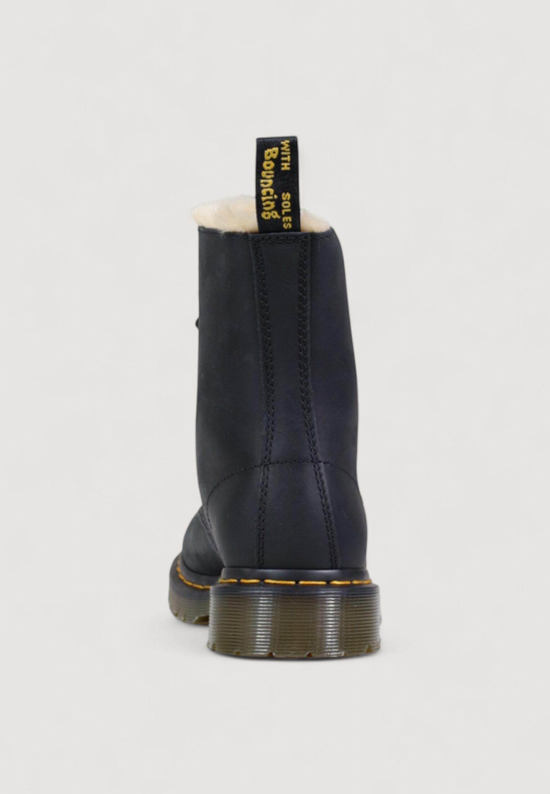 Stivali Dr. Martens 1460 serena burnished wyoming Nero - Foto 4