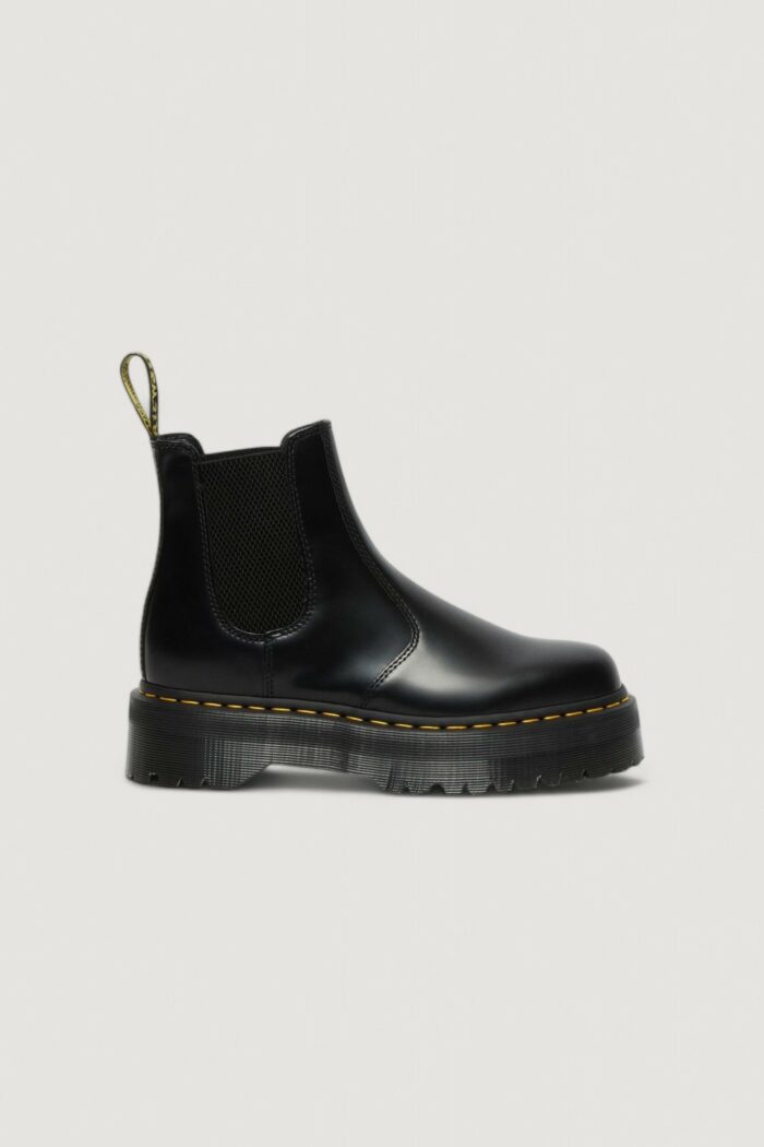 Stivali Dr. Martens 2976 quad black polished smooth – imballo originale danneggiato – prodotto integro Nero