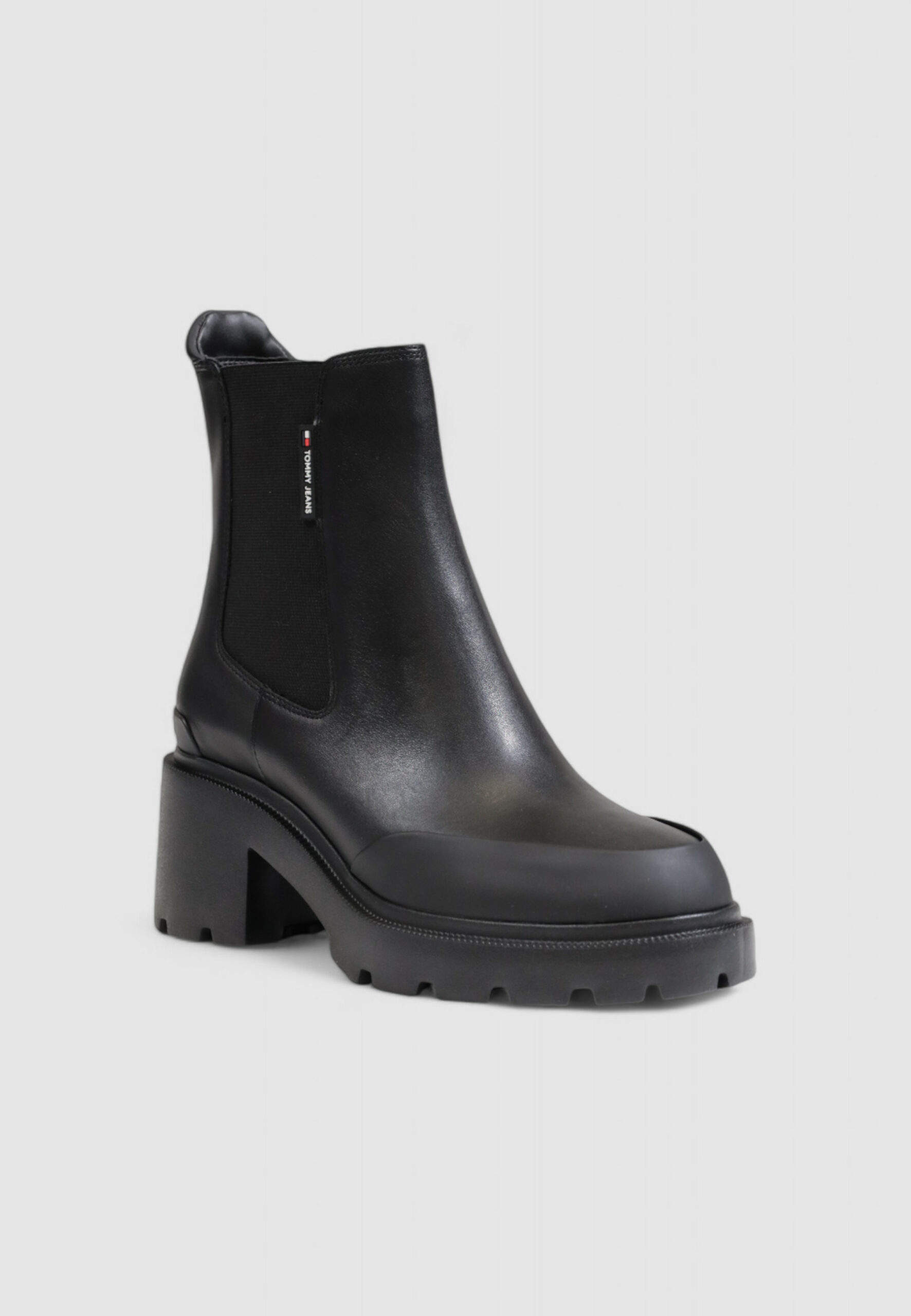 Stivali Tommy Hilfiger Jeans tjw mid heel chelsea - imballo originale danneggiato - prodotto integro Nero - Foto 2