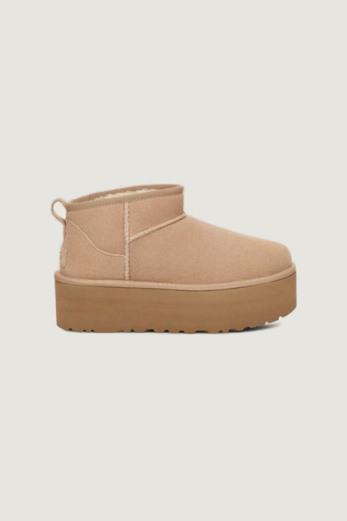 Stivali UGG classic ultra mini platform – imballo originale danneggiato – prodotto integro Beige chiaro