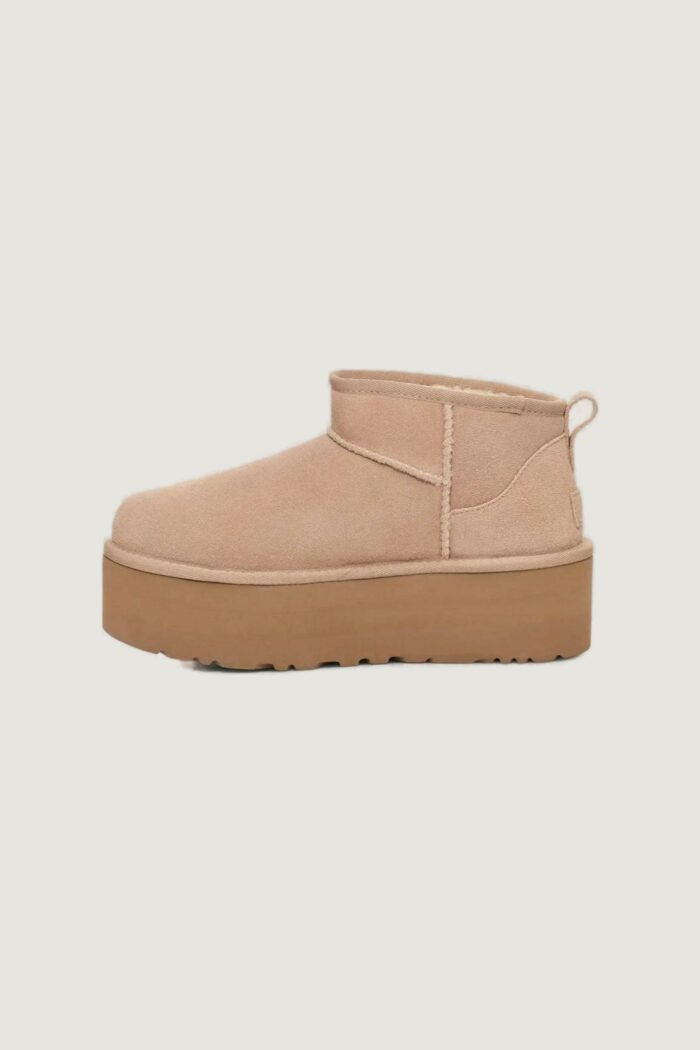 Stivali UGG classic ultra mini platform – imballo originale danneggiato – prodotto integro Beige chiaro