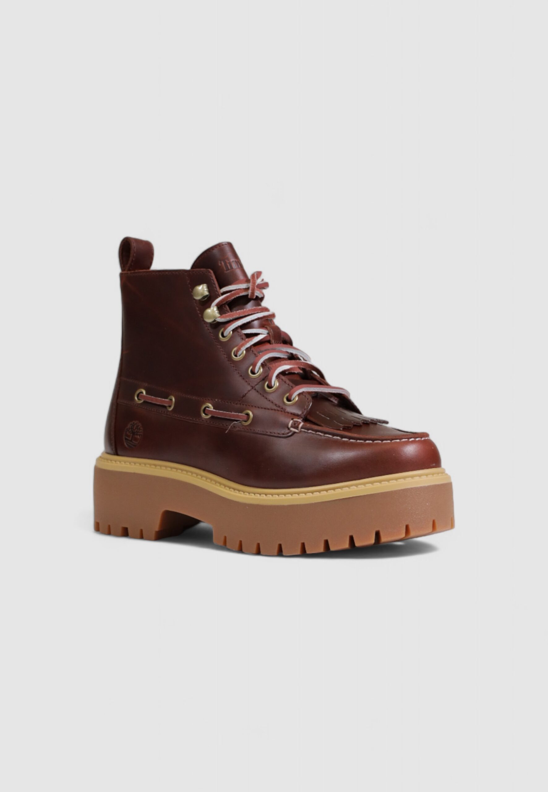 Stringate TIMBERLAND mid lace boot - imballo originale danneggiato - prodotto integro Cuoio - Foto 5