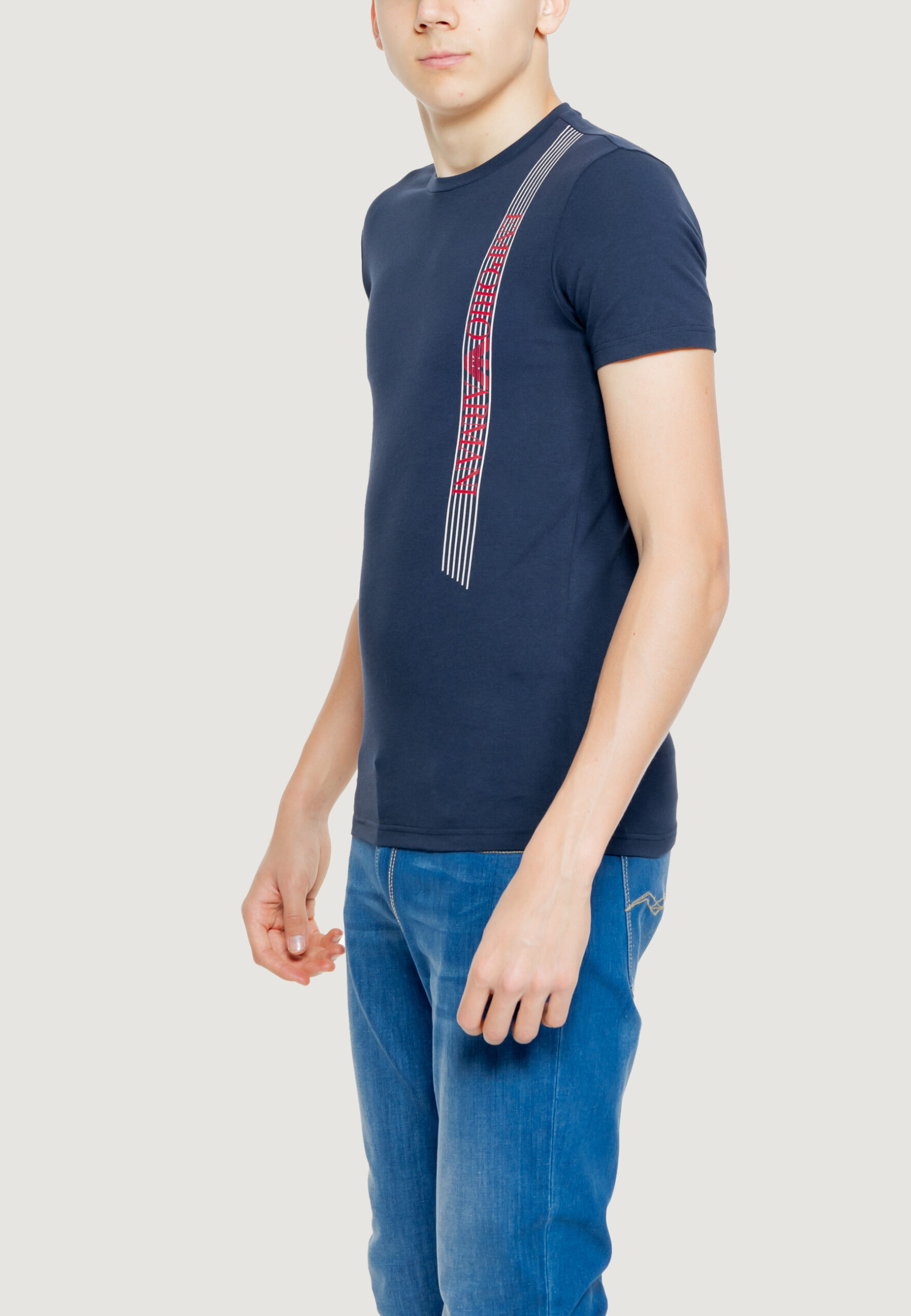 T-shirt Emporio Armani Underwear Blu - Foto 3