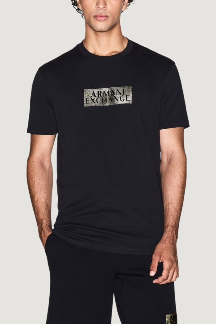 T-shirt Armani Exchange Black gold