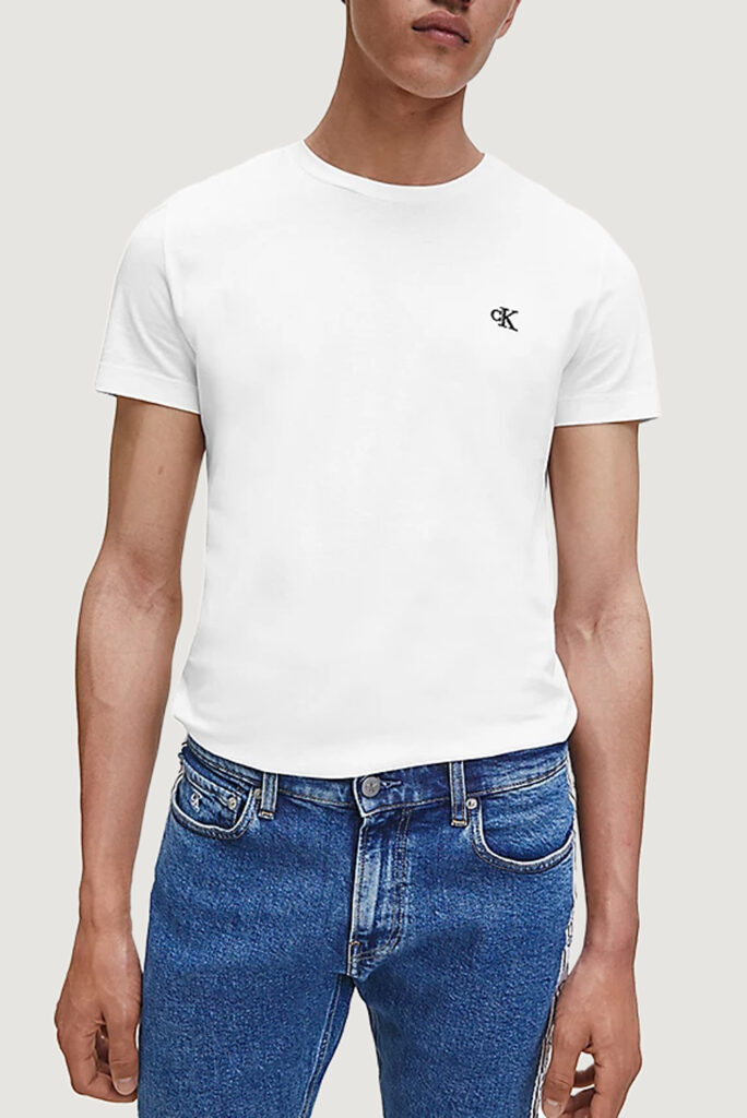 T-shirt Calvin Klein Jeans essential slim tee Bianco