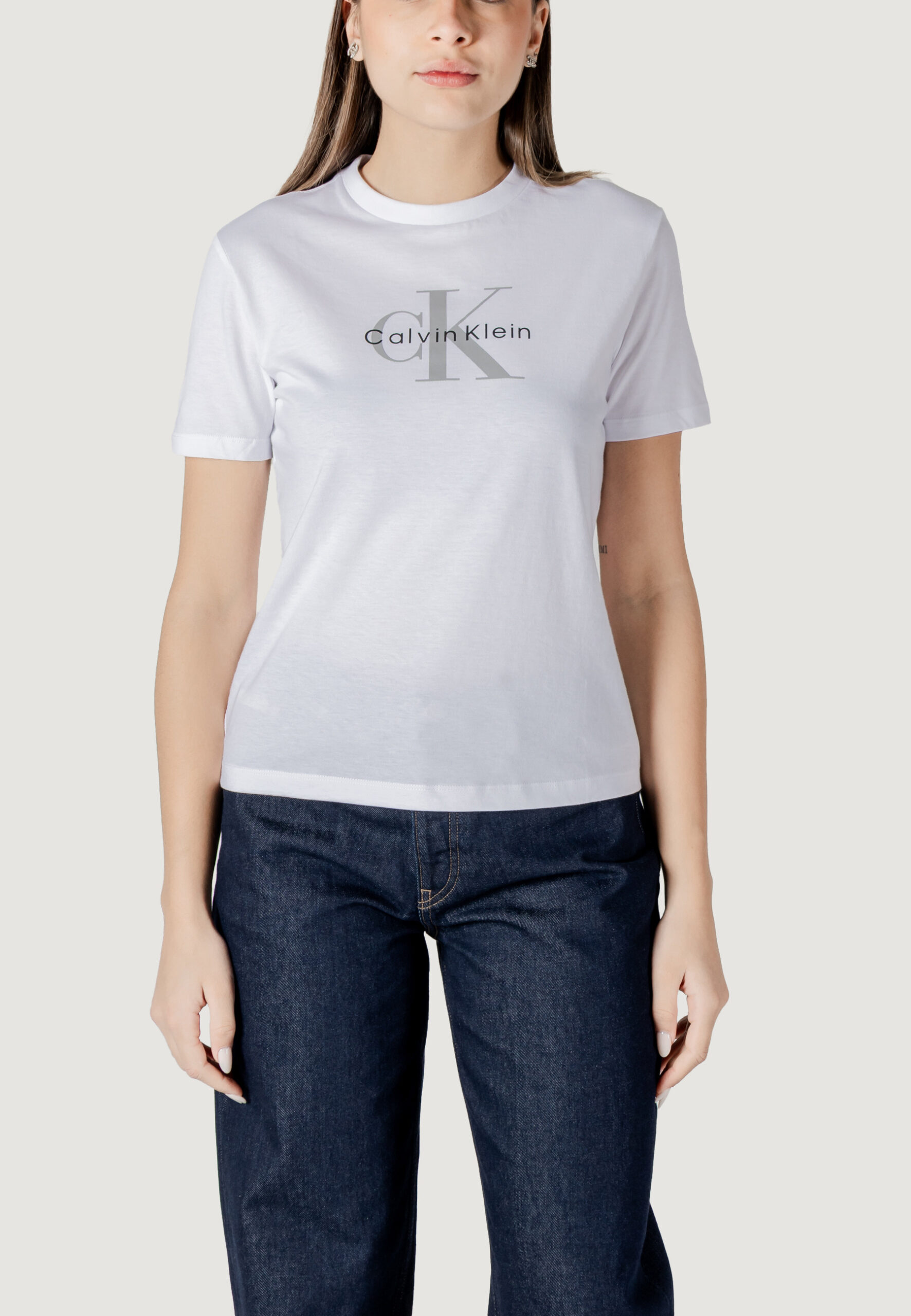 T-shirt Calvin Klein Jeans Bianco - Foto 5