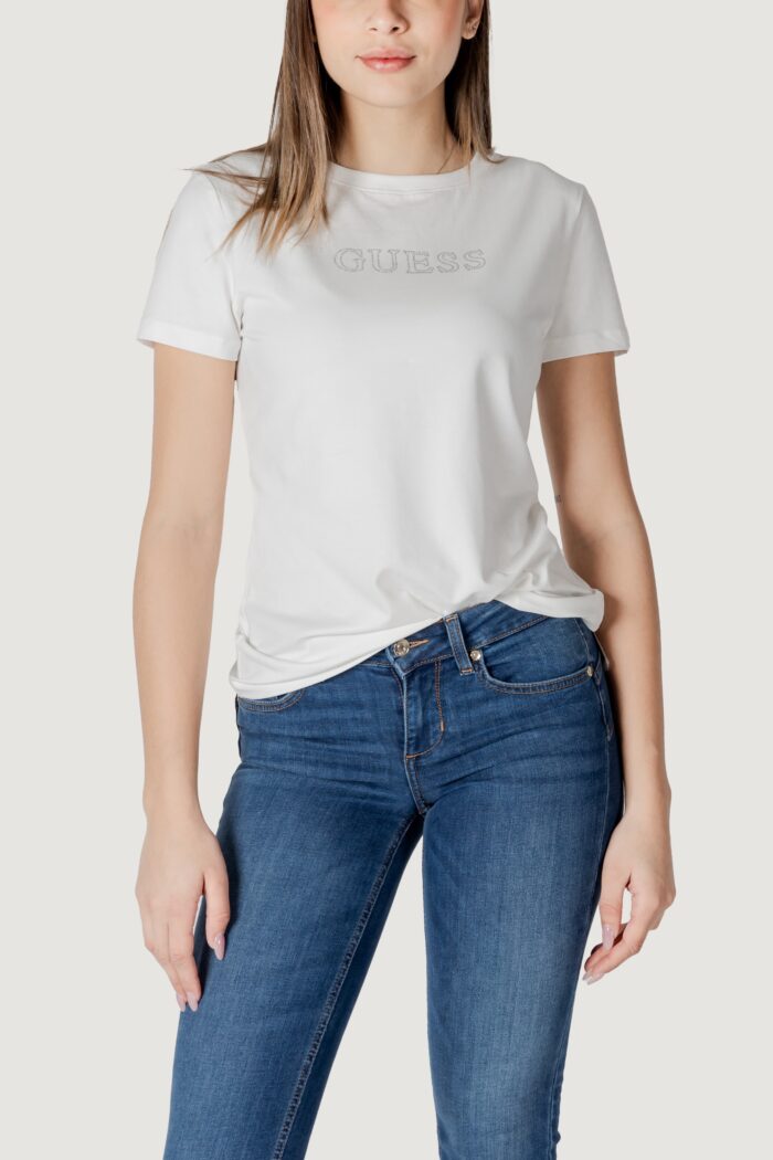 T-shirt Guess Active briana ss Bianco