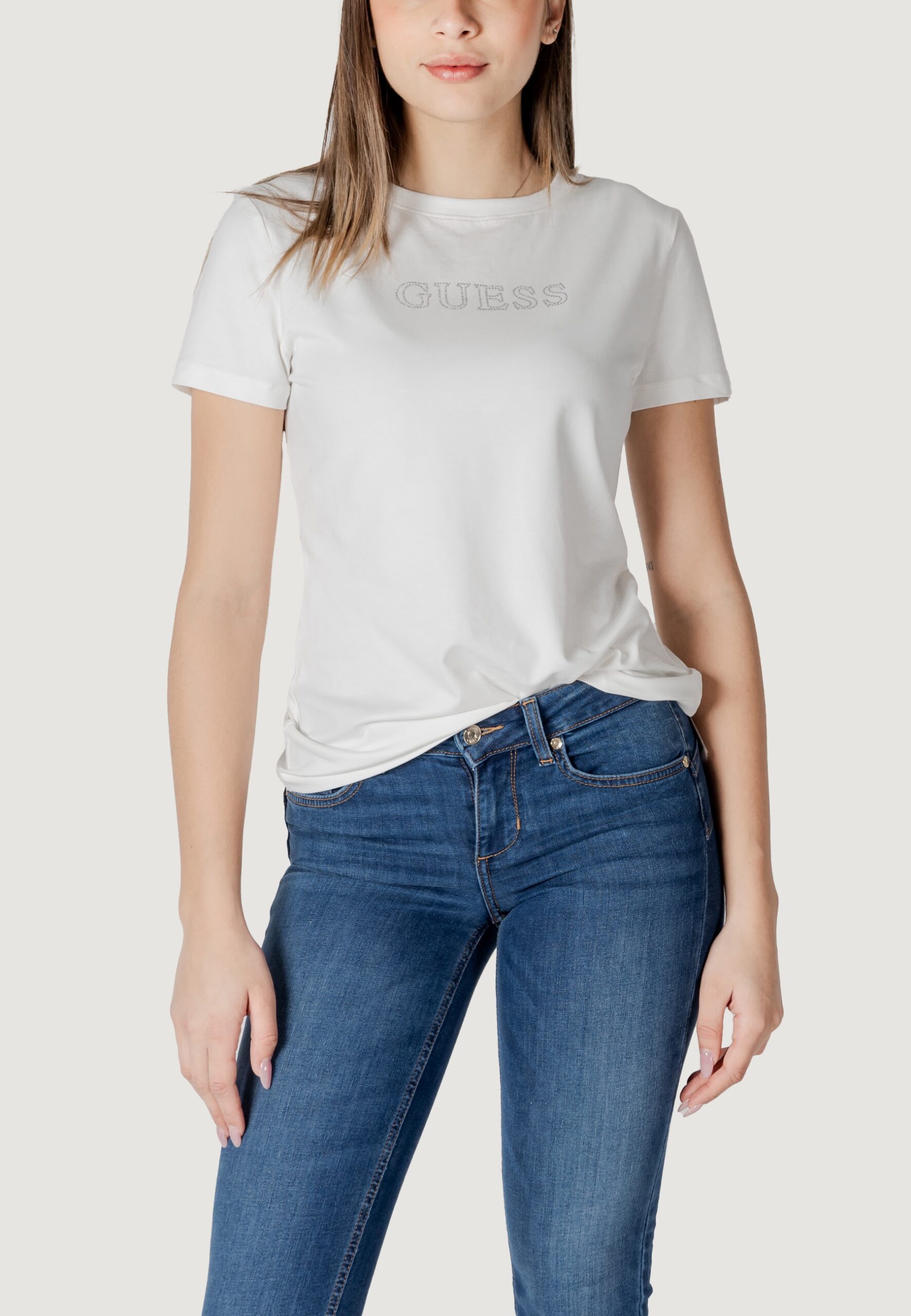 T-shirt Guess Active briana ss Bianco - Foto 1