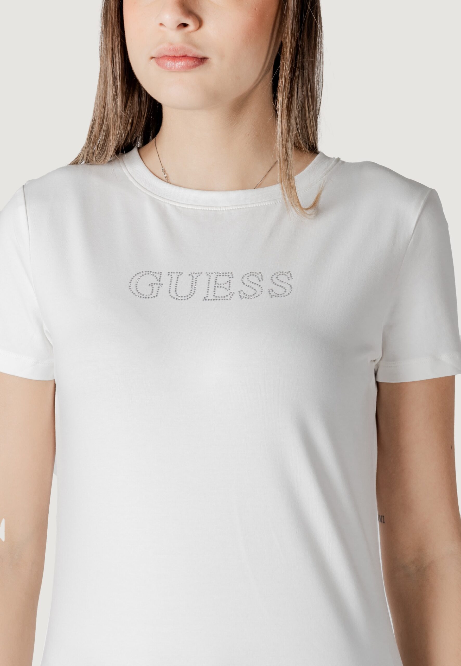 T-shirt Guess Active briana ss Bianco - Foto 2