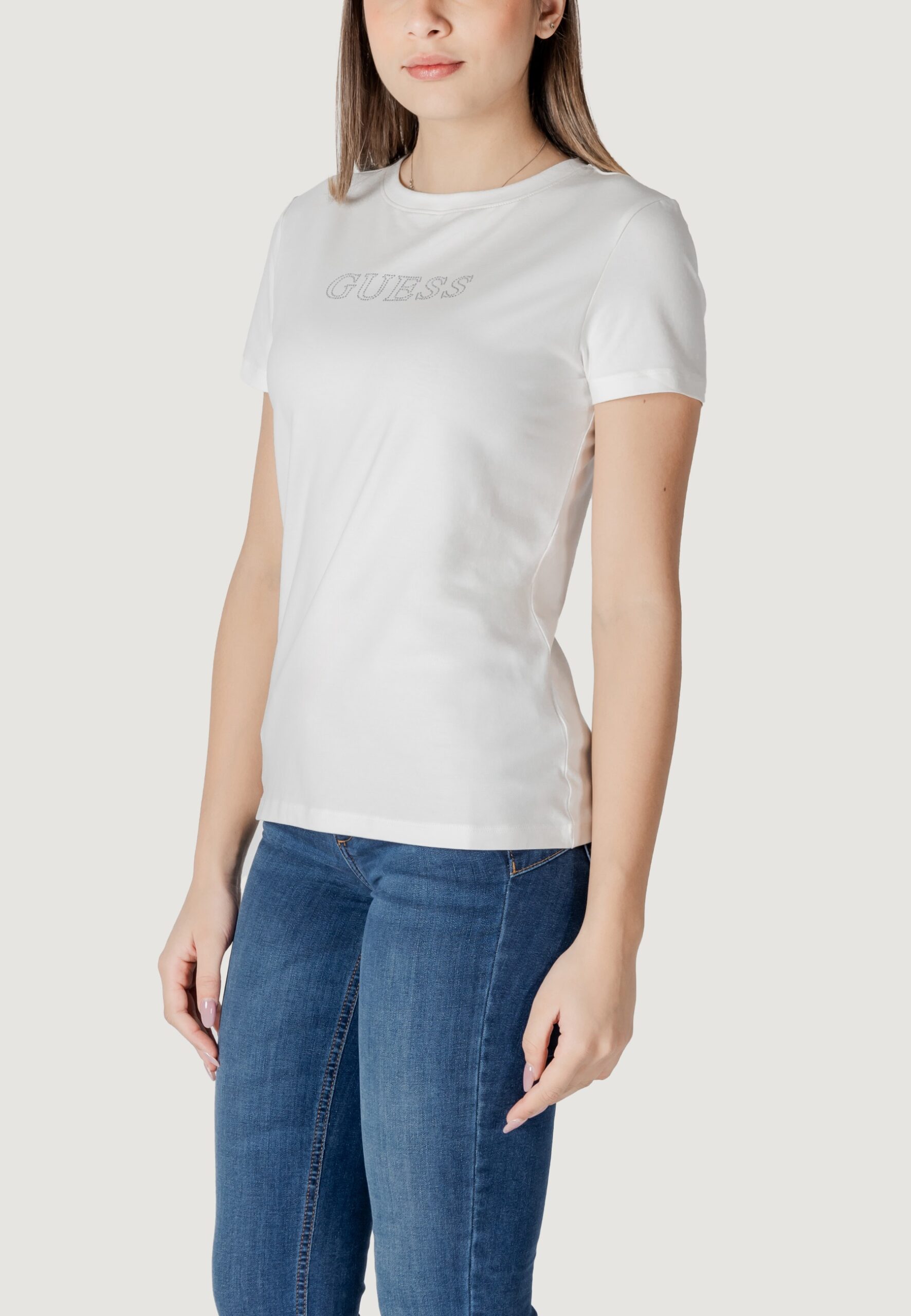 T-shirt Guess Active briana ss Bianco - Foto 4