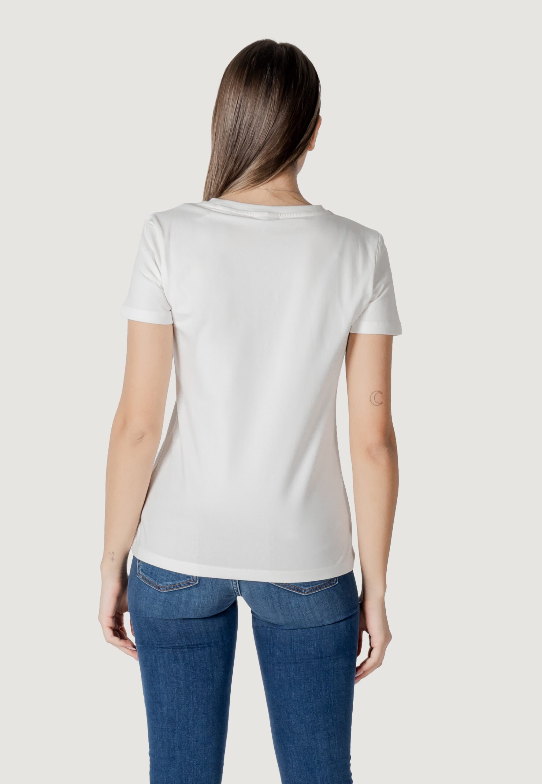 T-shirt Guess Active briana ss Bianco - Foto 5