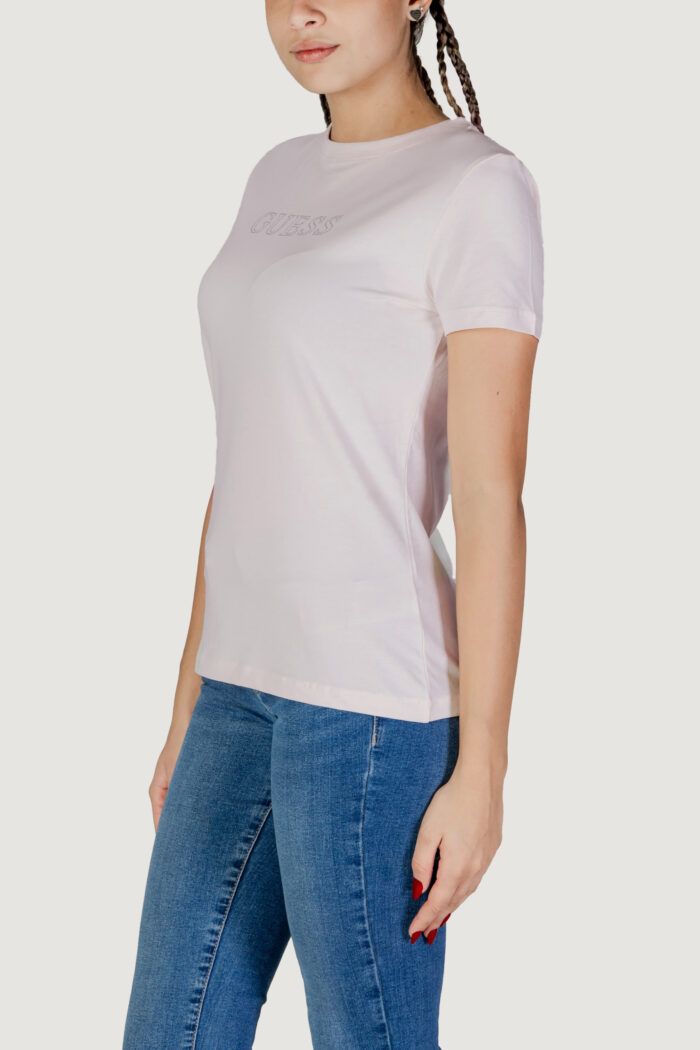 T-shirt Guess Active briana ss Rosa Cipria